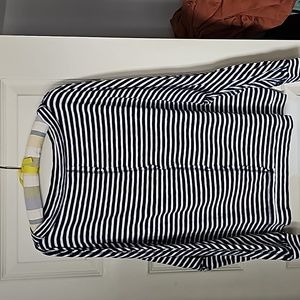 Nordstrom Navy and white striped top